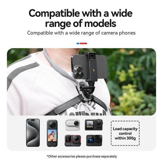 Telesin Neck Mount Quick Release voor GoPro - Extra Groot - GoPro Mounts