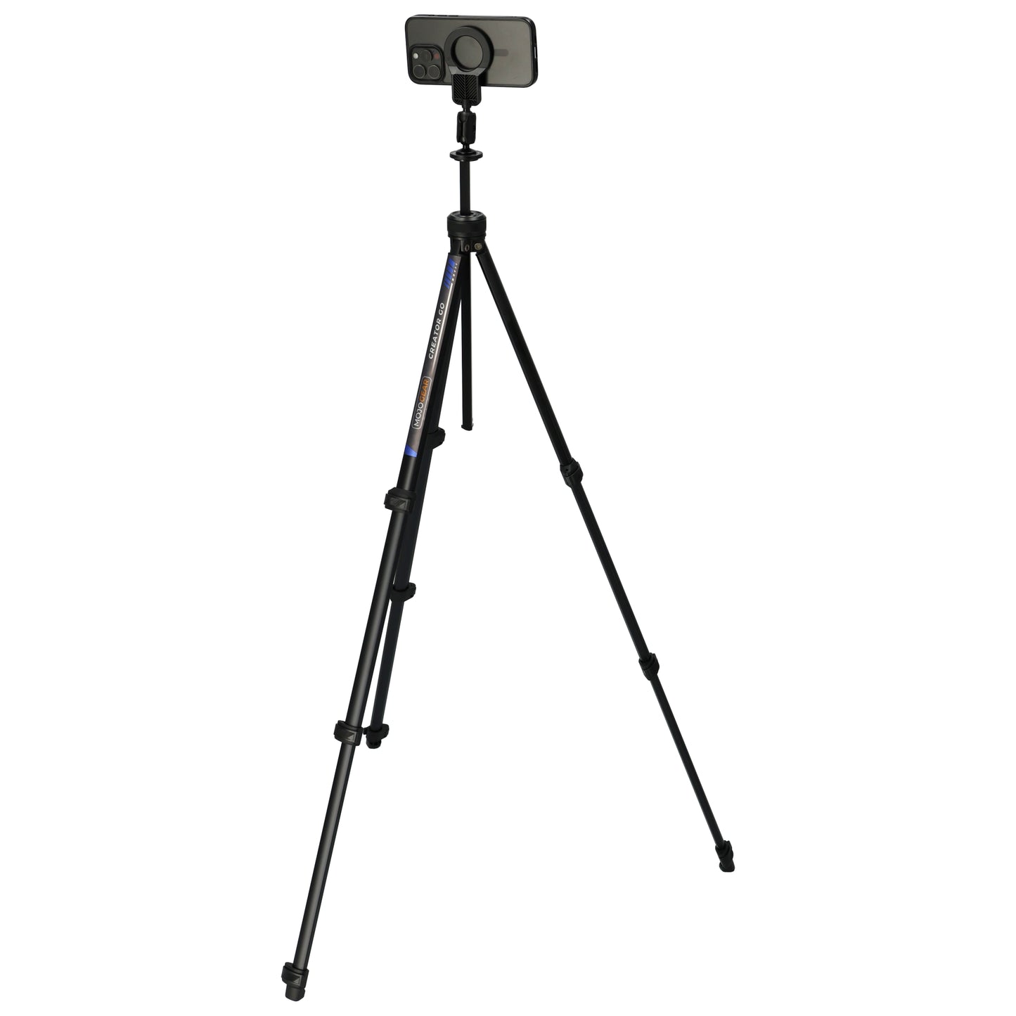 MOJOGEAR Creator GO KIT - Trépied de voyage léger avec rotule vidéo et fixation MagSafe 153 cm