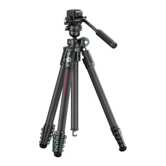 Ulanzi GlideGo JJ06 Video Tripod met kantelbare arm - Carbon - Grote statieven