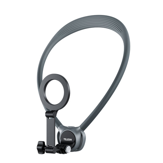 Telesin Neck Mount 360º Combo - GoPro & Smartphone - Grijs -