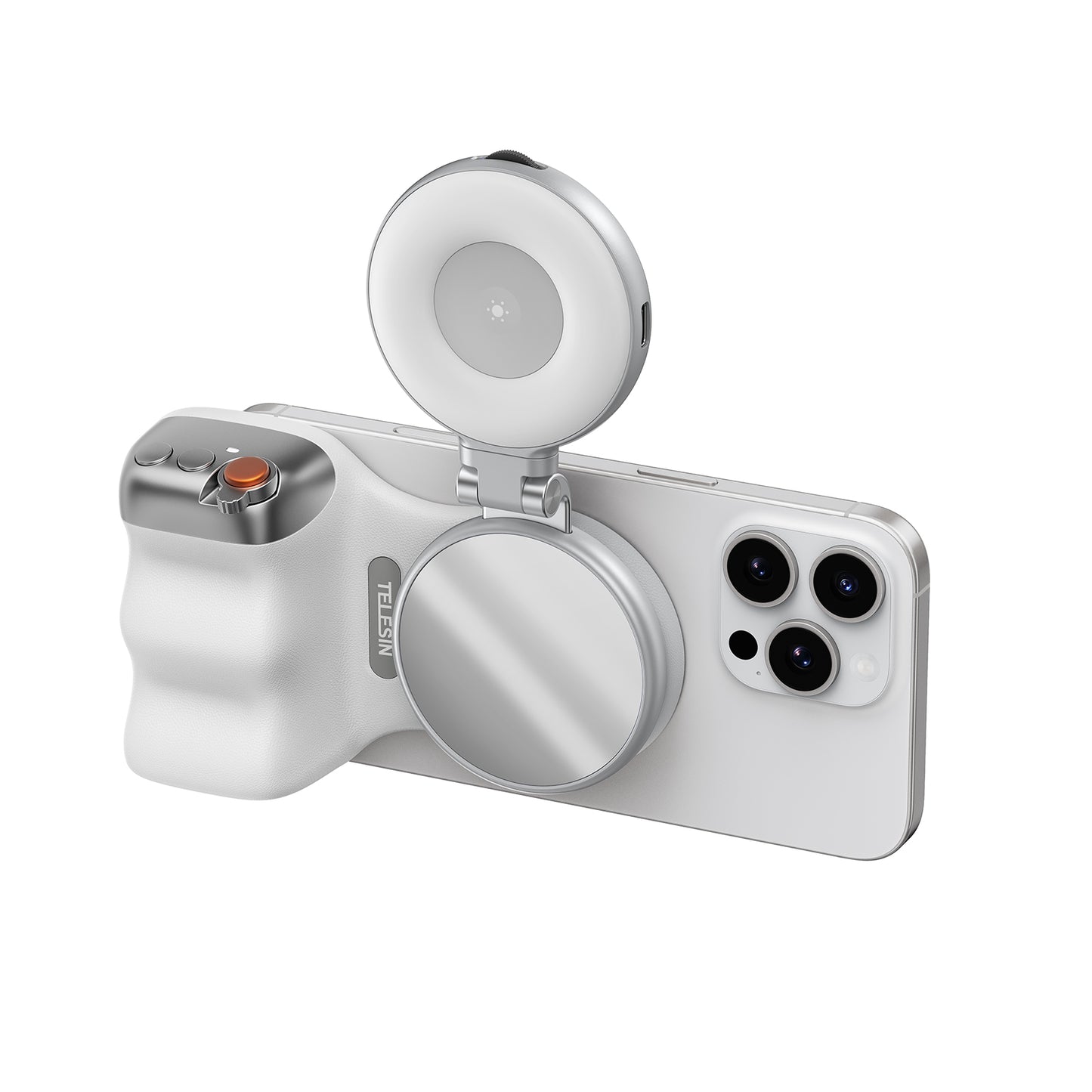 Telesin Fun Shot smartphone grip 2 magnetisch - Wit - Handgrips