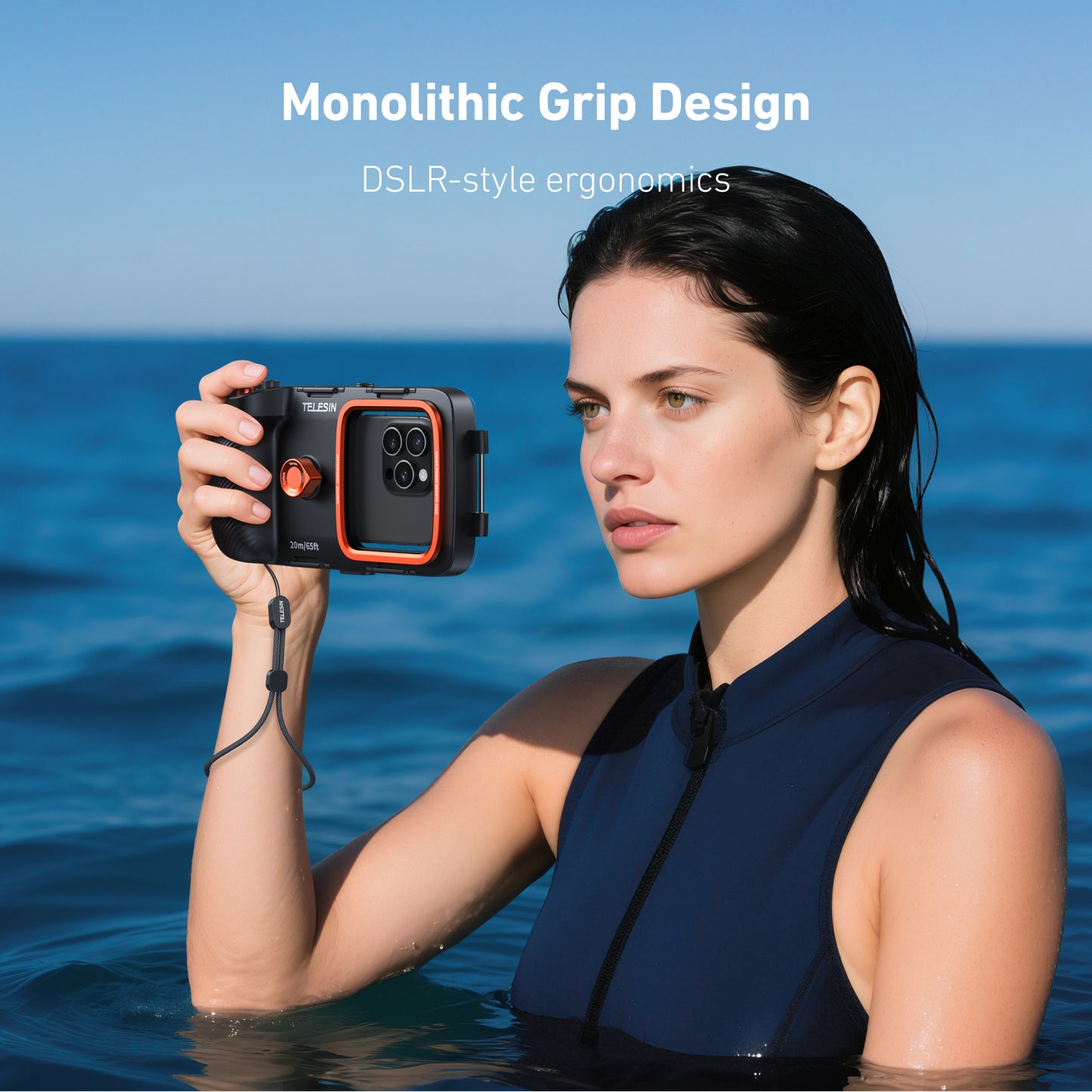 Telesin Smartphone Duik Case met knoppen en vacuümpomp - Overige producten