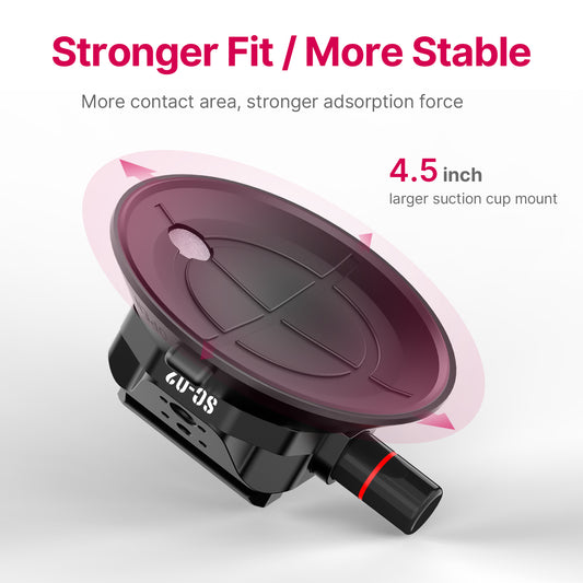 Ulanzi SC-02 Extra Sterke Zuignap 4.5 inch met magic arm voor camera - tot 3kg - Overige producten