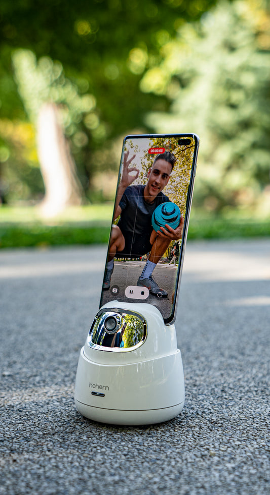 Hohem GO - AI Auto Tracking houder voor smartphone, tablet en camera - Wit - Telefoonhouders