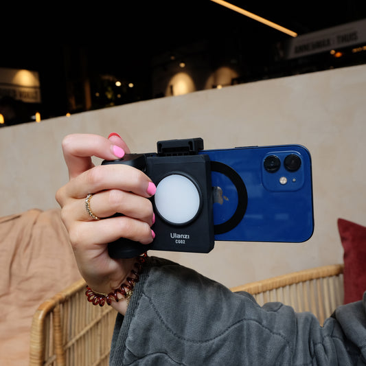 Ulanzi CapGrip LED smartphone camera grip met magnetische Bluetooth afstandsbediening - Handgrips