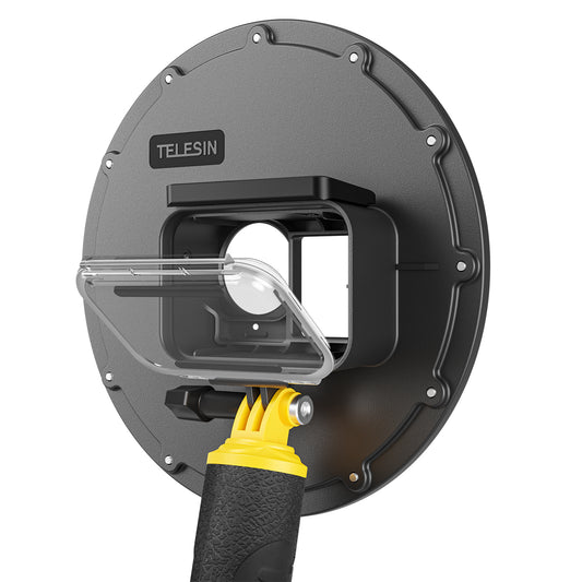 Telesin OA-DMP-001 waterdichte Dome behuizing voor DJI Osmo Action 3/4 - GoPro Onderwater-accessoires