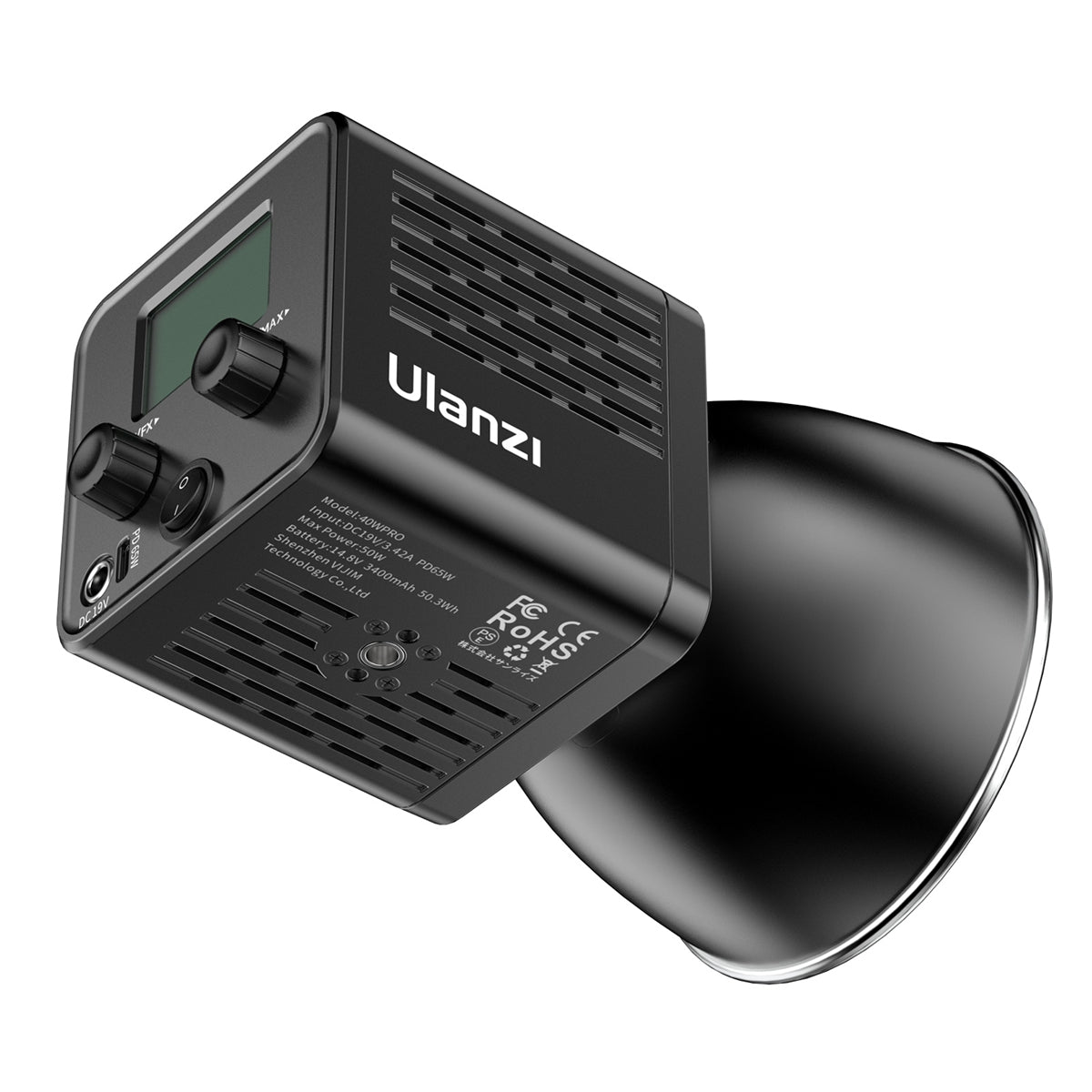 Lampe COB bicolore Ulanzi 40W PRO avec batterie intégrée