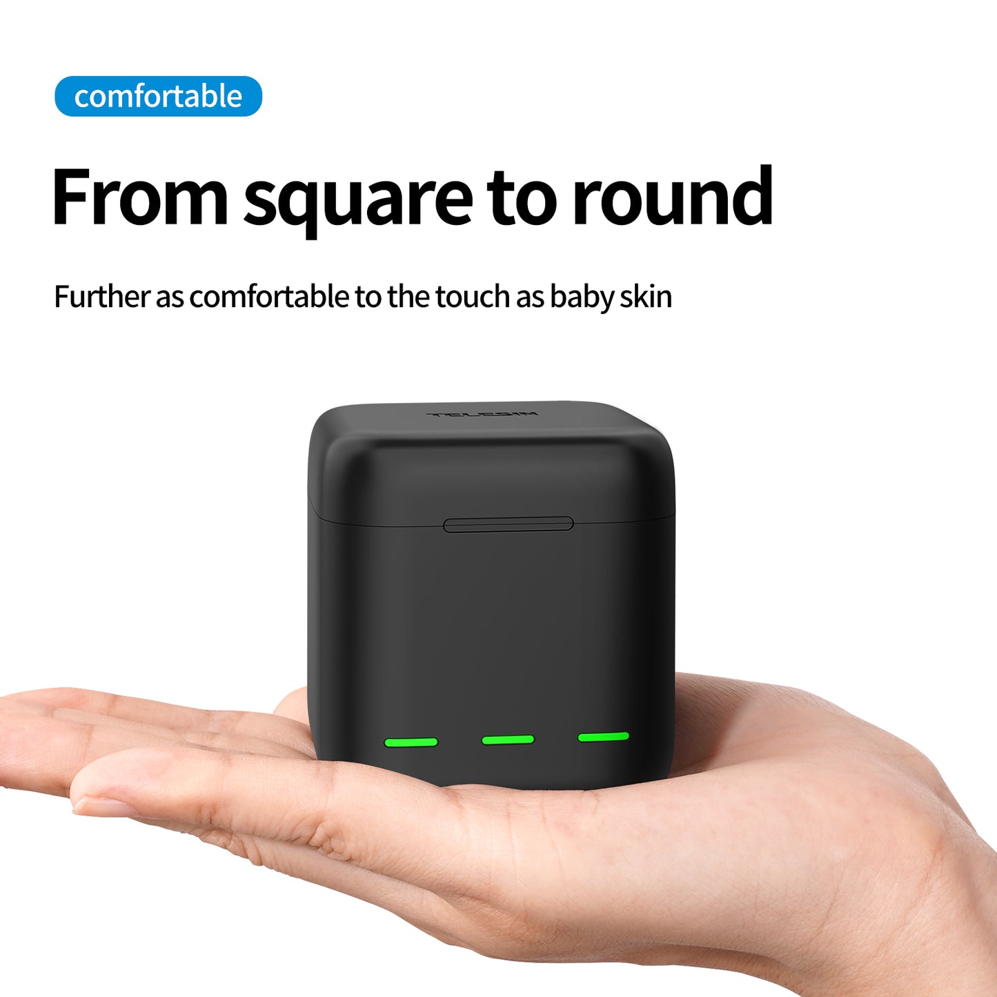 Telesin Oplaadbox - voor GoPro 9 / 10 / 11 / 12 - GoPro Accu's en opladers