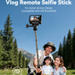 Perche à selfie Telesin pour vlogs, compatible GoPro, DJI et smartphones - Avec télécommande Bluetooth