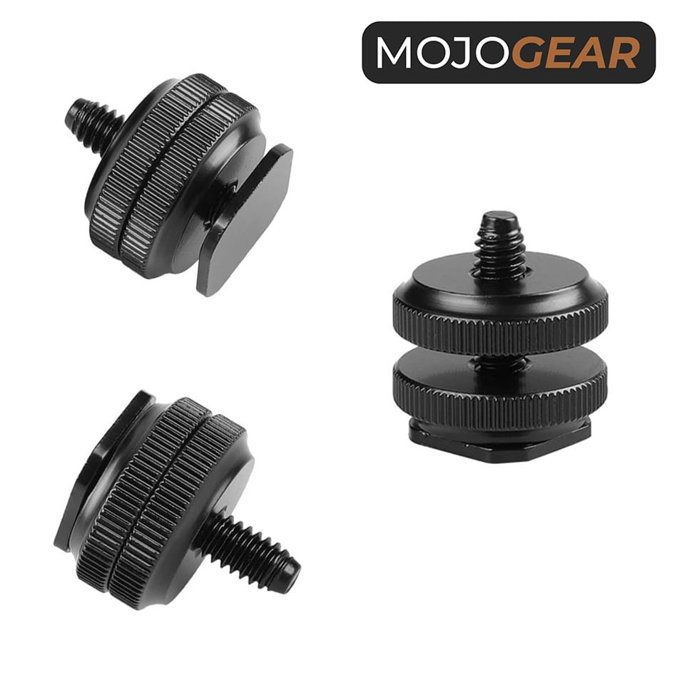 MOJOGEAR Cold Shoe-adapter voor Cold Shoe-mount - Statiefaccessoires