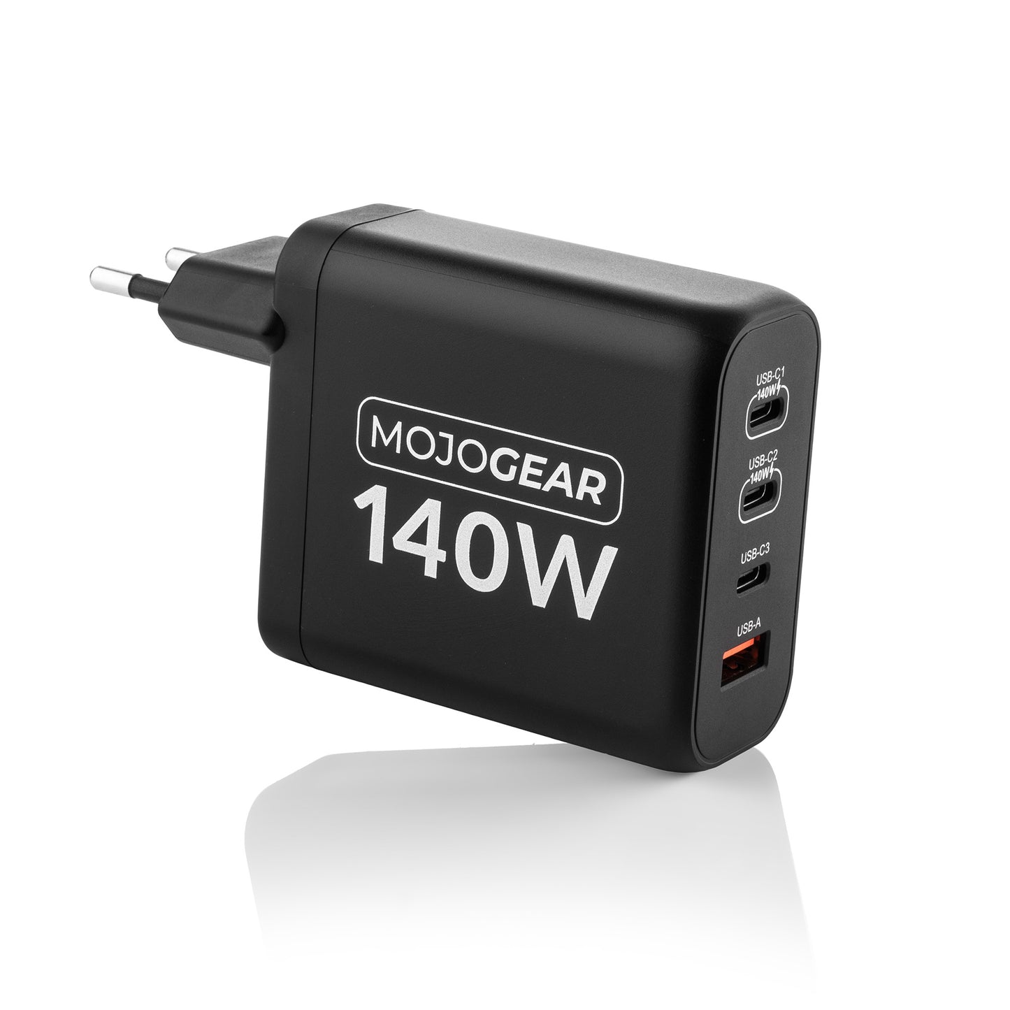 MOJOGEAR CHARGE+ 140 Watt oplader met USB-C naar USB-C kabel 3 meter - Opladers