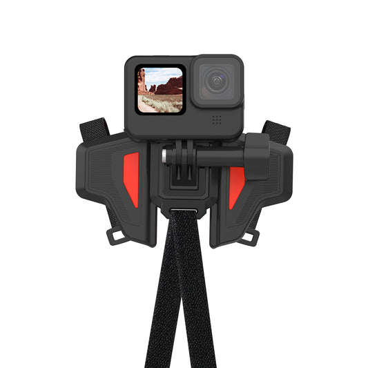 Telesin Premium Helmet Mount / helmbevestiging - Oranje - GoPro-accessoires