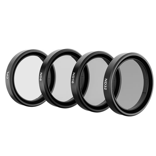 Telesin CPL+ND8/16/32 Lensfilterset (4-pack) voor Osmo Action 3/4 - Lenzen