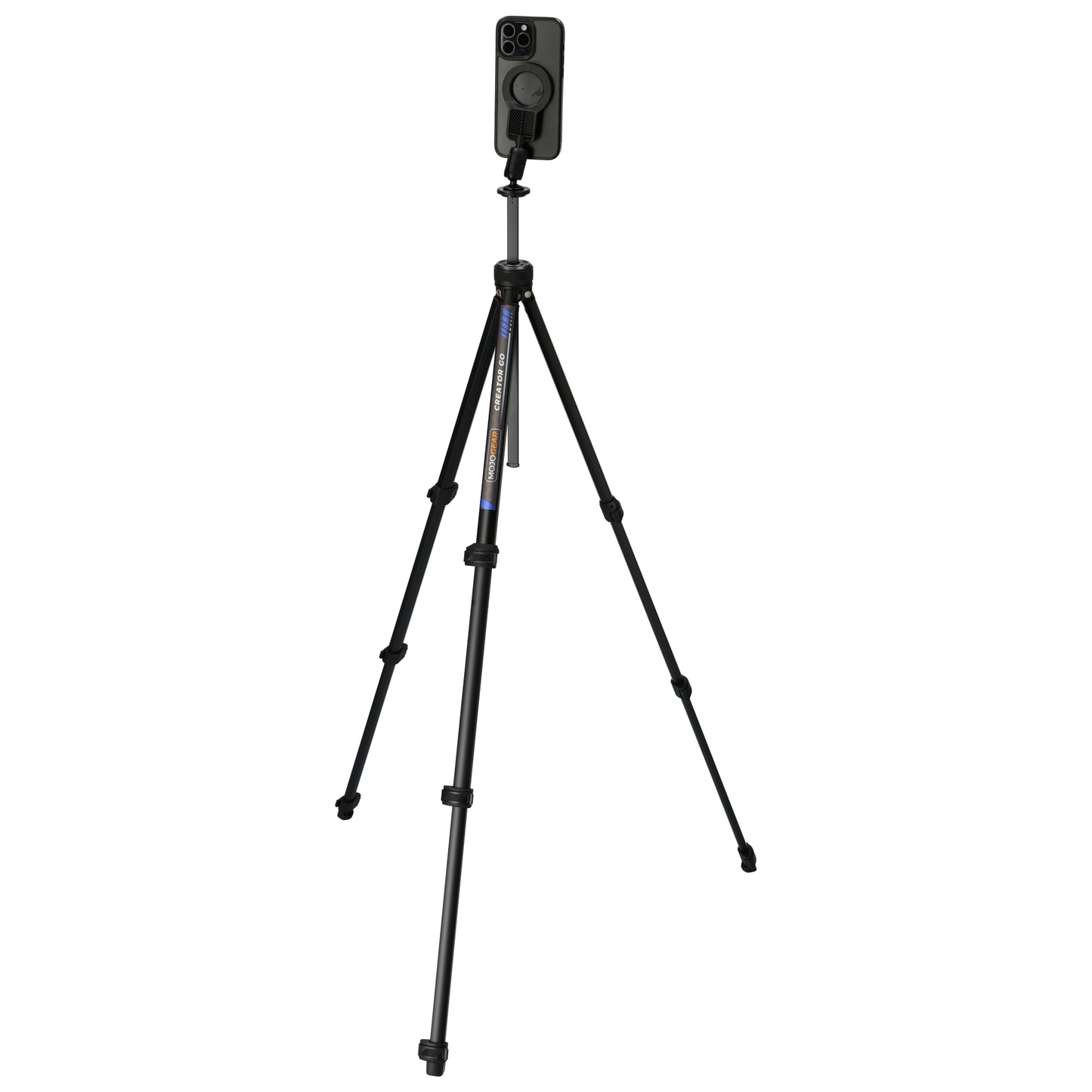MOJOGEAR Creator GO KIT - Trépied de voyage léger avec rotule vidéo et fixation MagSafe 153 cm