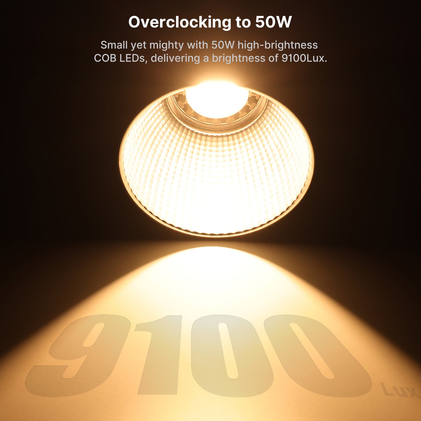 Lampe COB RGB Ulanzi 40WRGB avec batterie intégrée
