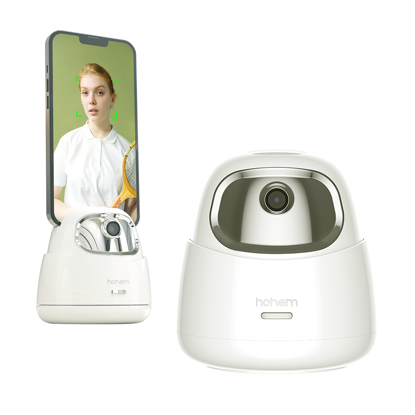 Hohem GO - AI Auto Tracking houder voor smartphone, tablet en camera - Wit - Telefoonhouders