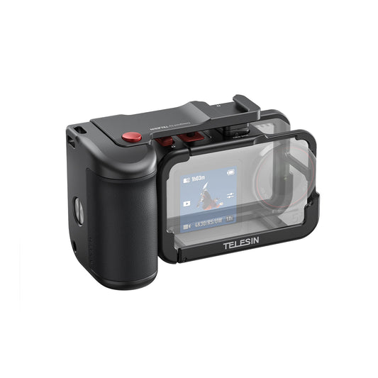Telesin Street Photography Grip + Cage voor DJI Osmo Action 3/4/5 - GoPro Cases & behuizingen