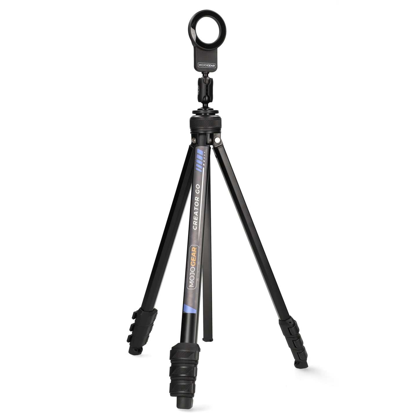 MOJOGEAR Creator GO KIT - Trépied de voyage léger avec rotule vidéo et fixation MagSafe 153 cm