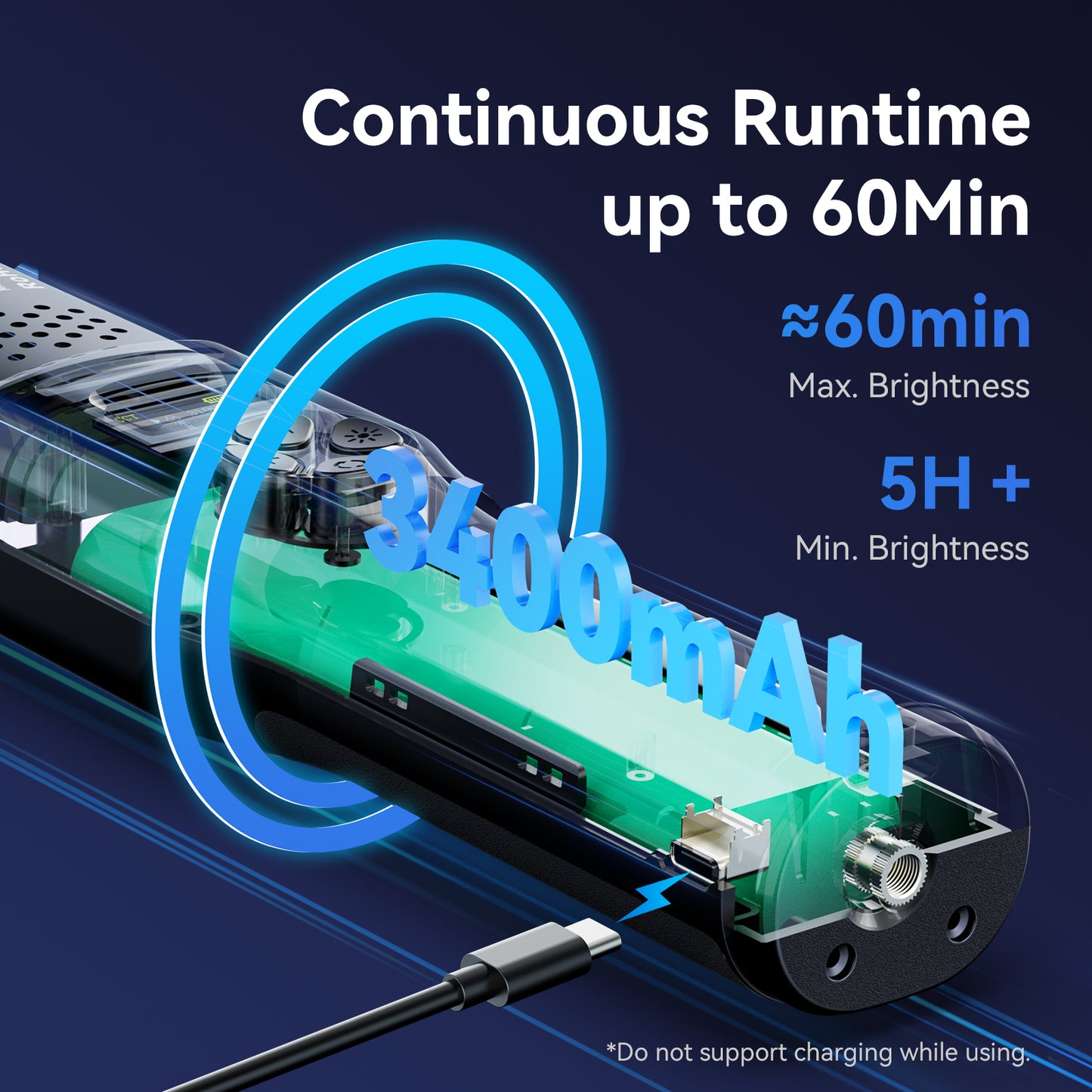 Tube lumineux RGB Ulanzi VL360 Pro avec poignée