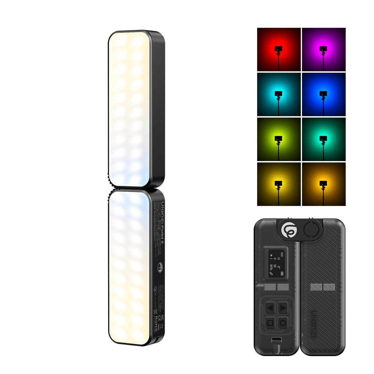 Lampe de poche pliable Ulanzi FOLD8 RGB
