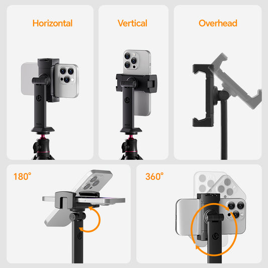 Ulanzi MA54 Uka telefoonhouder voor statief 360º draaibaar & kantelbaar - Telefoonhouders