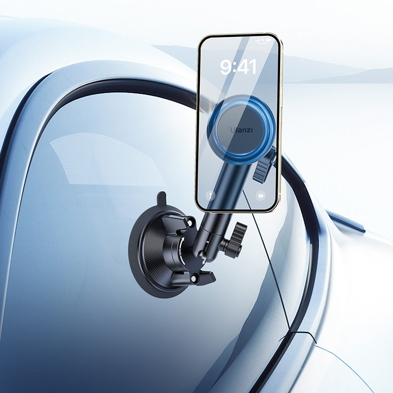 Support MagSafe pour smartphone Ulanzi ZJ06 avec ventouse - Extensible jusqu'à 34 cm