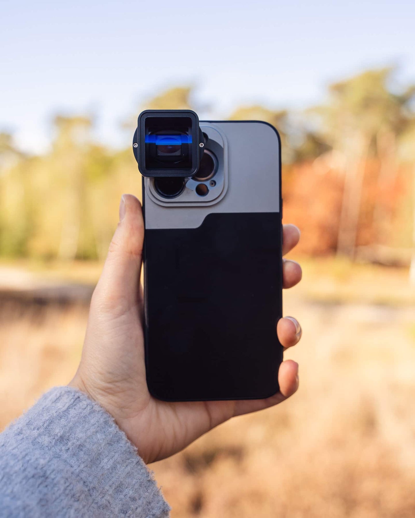 MOJOGEAR 17mm lens case voor iPhone 13 en 14 - Zwart/Grijs - iPhone 13 Pro Max - Overige producten