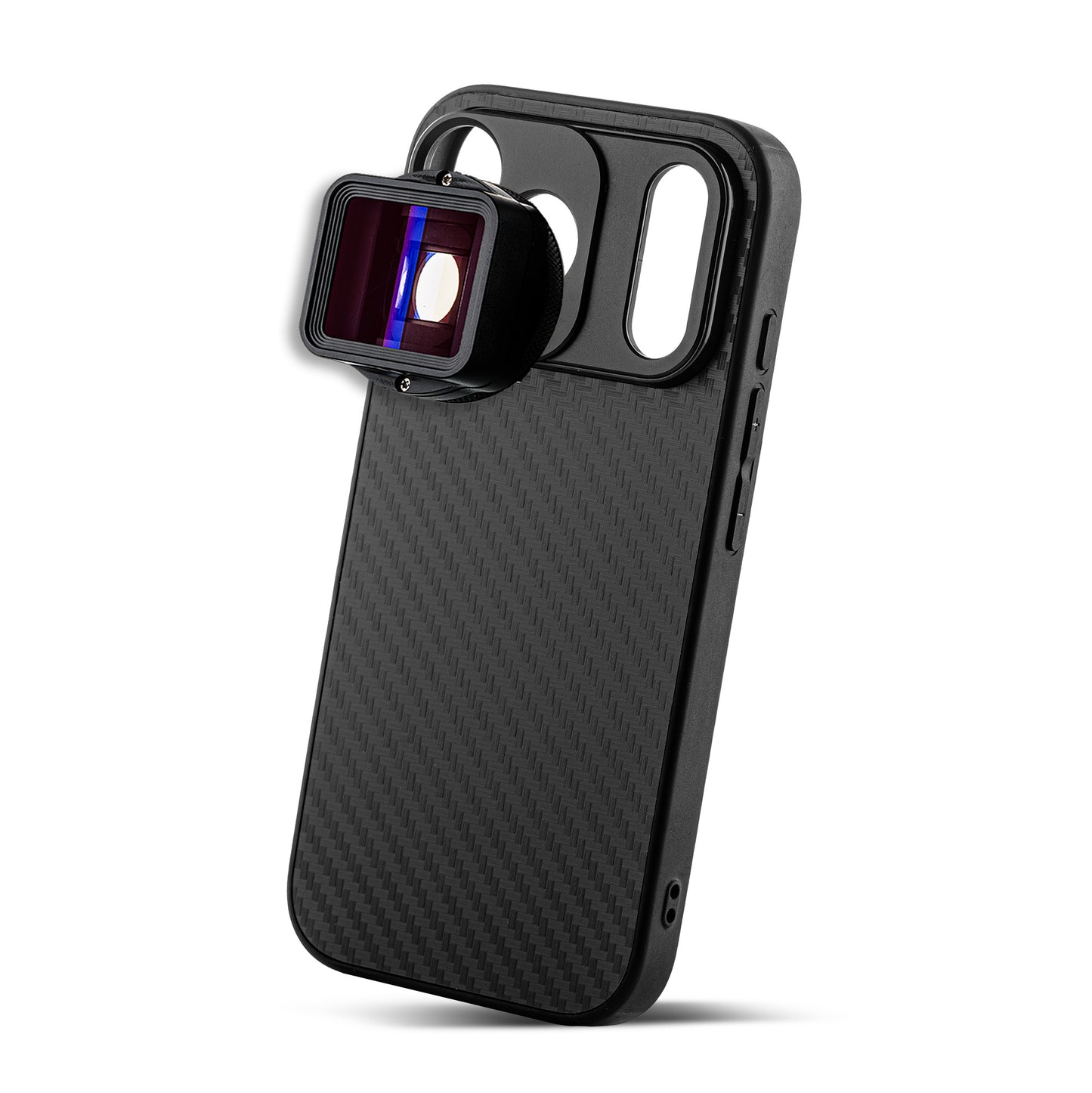 MOJOGEAR Coque pour objectif 17mm pour iPhone 17 Pro - Carbone