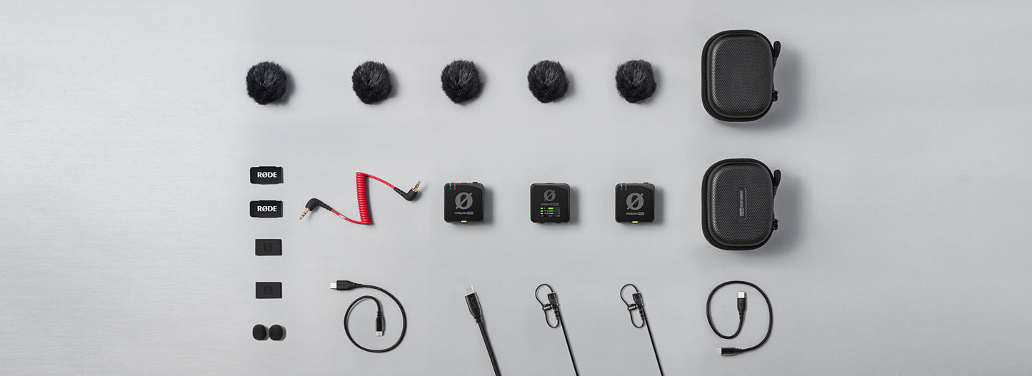 RØDE Wireless Pro Premijm draadloze microfoon-set met accessoires - Microfoons
