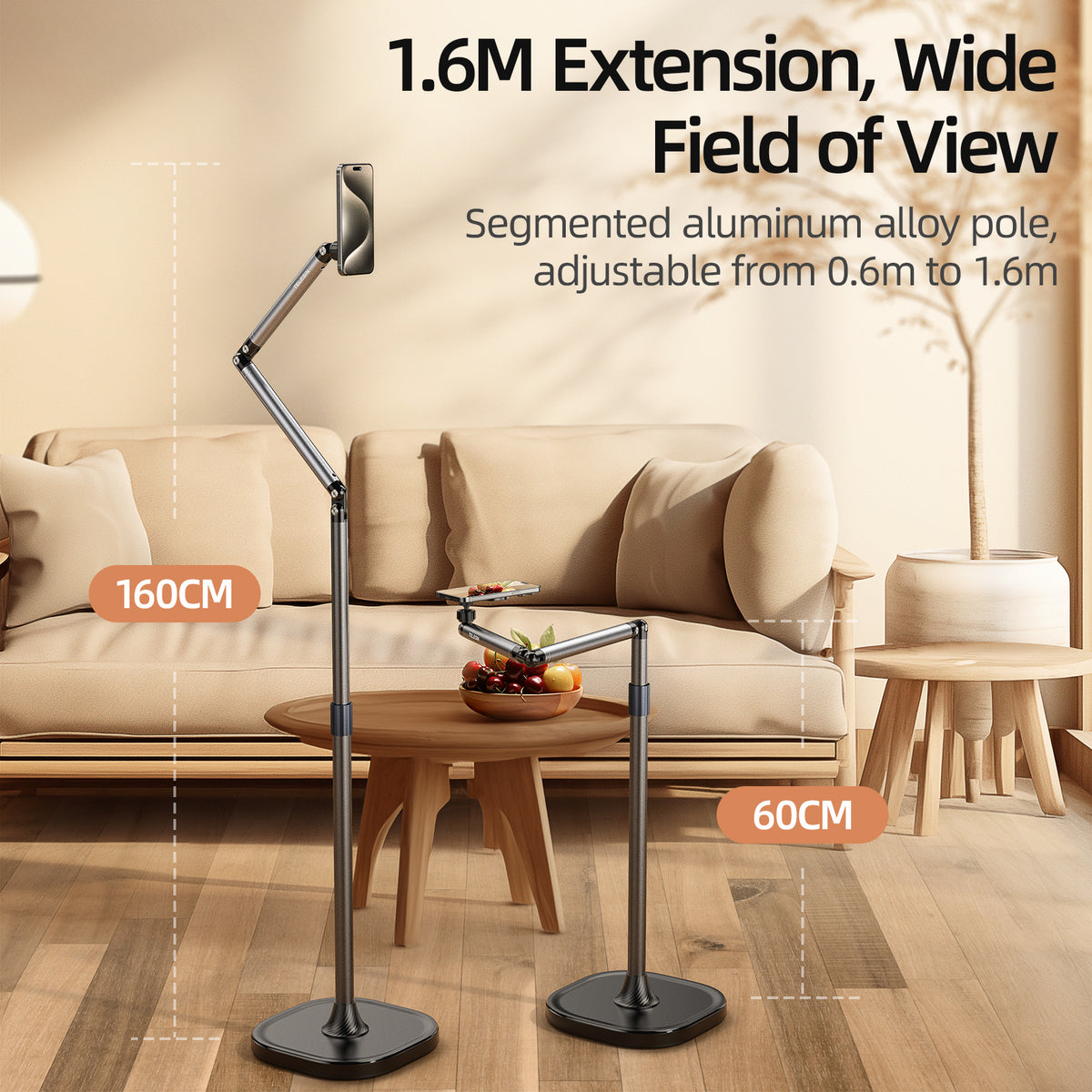 Telesin Live Streaming Floor Stand met MagSafe - Vaste statieven