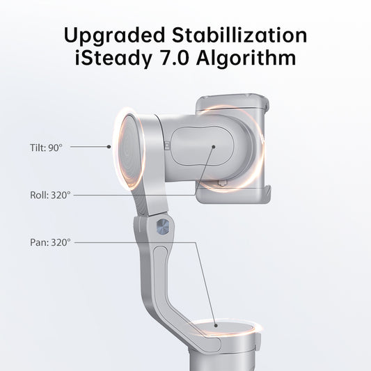 Hohem iSteady XE Kit - lichtgewicht smartphone gimbal met lampje - Gimbals