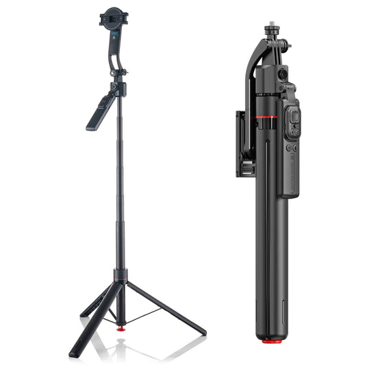 MOJOGEAR TS4 Tracking statief met selfiestick - MagSafe & Klem - Selfiesticks
