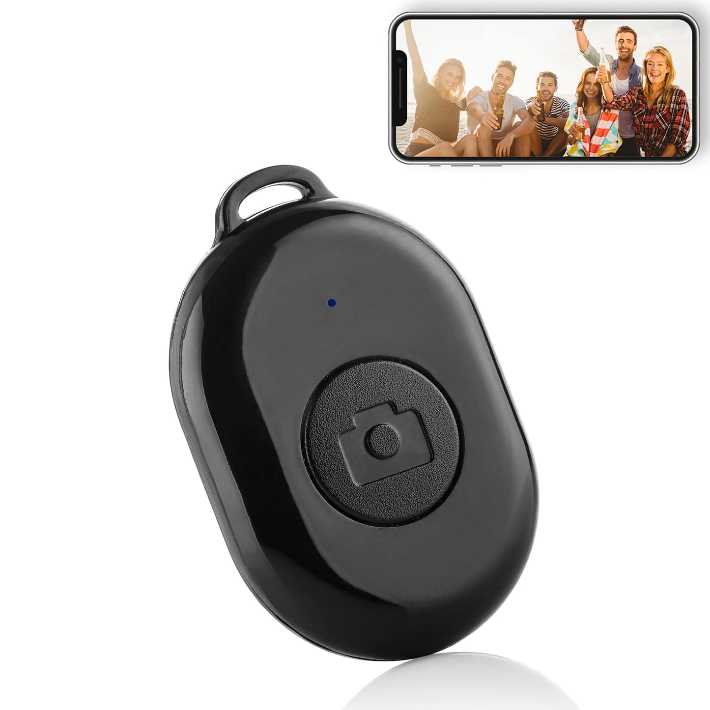 Bluetooth remote shutter afstandsbediening voor smartphone camera - Mini - Zwart - Bluetooth remotes