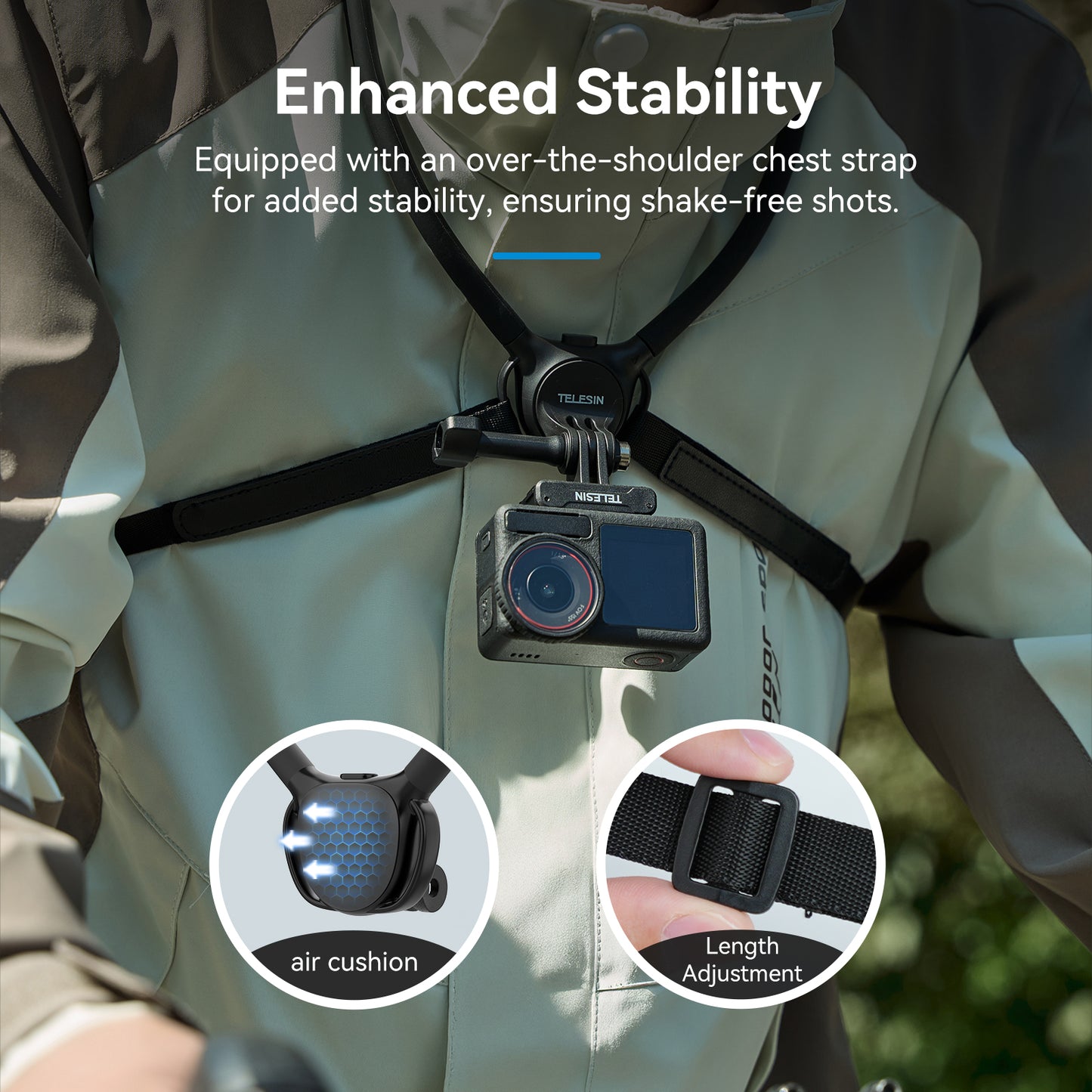 Telesin Neck Mount 360º Combo - GoPro & Smartphone - Zwart - GoPro Mounts