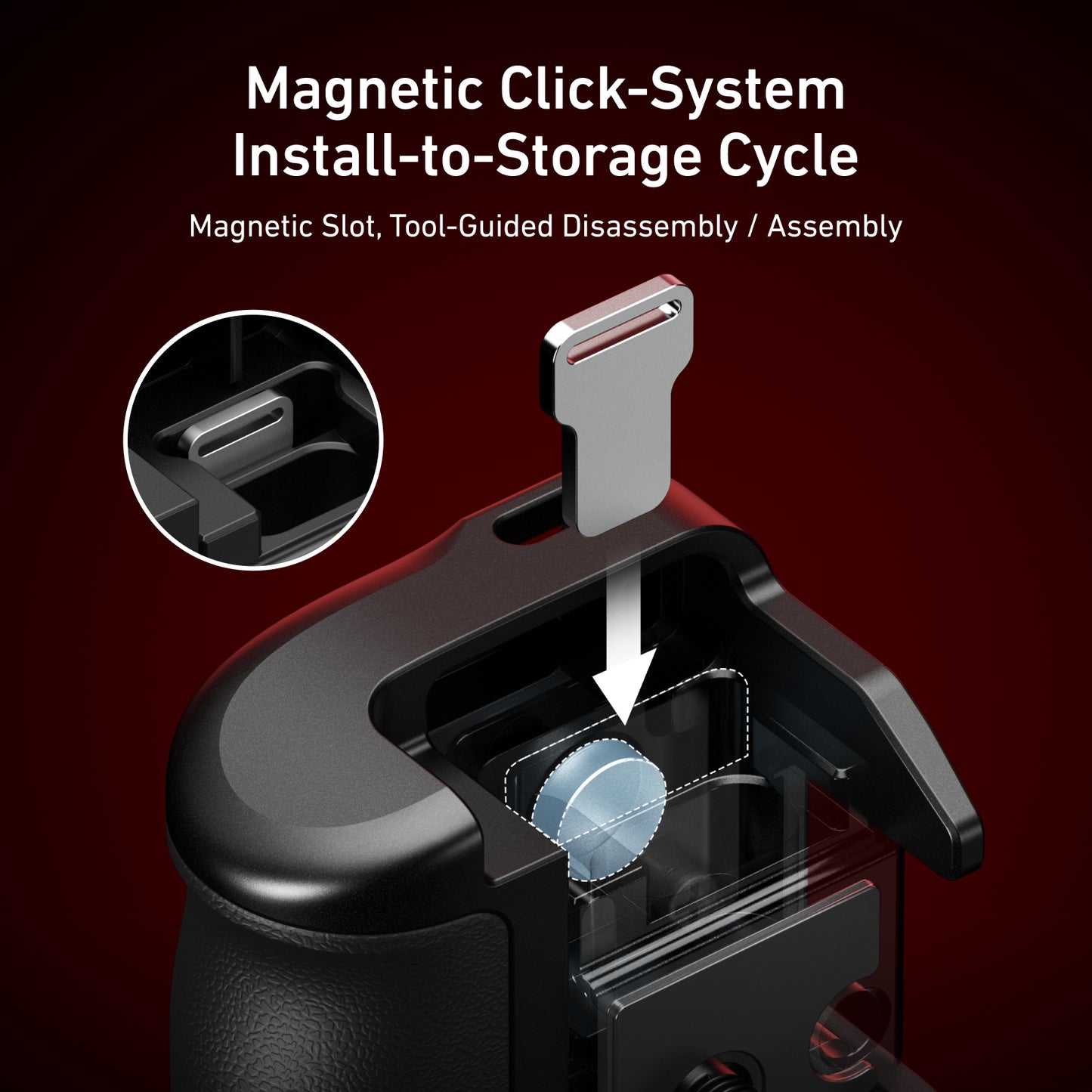 Telesin Street Photography Grip + Cage voor DJI Osmo Action 3/4/5 - GoPro Cases & behuizingen