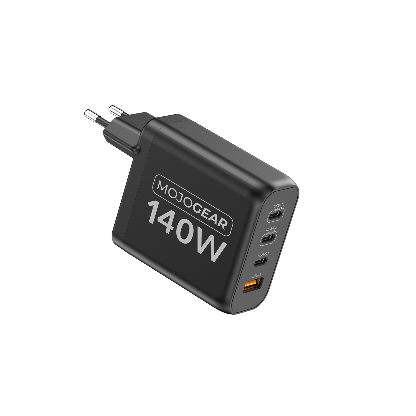 MOJOGEAR CHARGE+ 140 Watt oplader met USB naar USB-C kabel 3 meter - Opladers