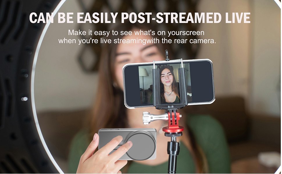 MOJOGEAR VS1 Selfie Vlog Monitor - Alleen compatibel met Samsung - Grijs - Overige producten