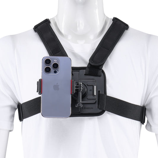 Ulanzi Go-Quick II Chest Mount voor action cam en smartphone - GoPro Mounts