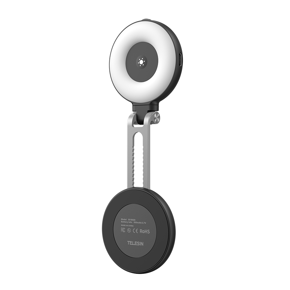 Telesin C03 Lumière à Selfie MagSafe rotative + miroir - Noir