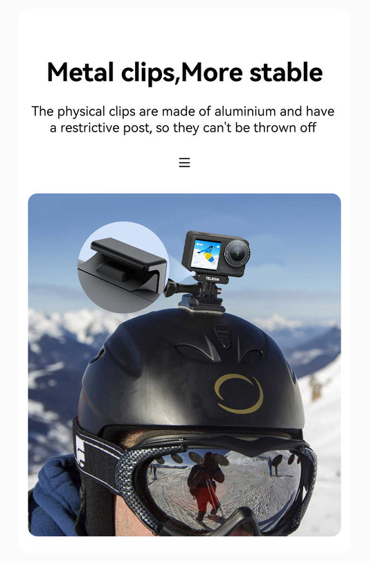 Telesin Dual Claw Mount Magnetisch - DJI Osmo Action 3/4/5 -