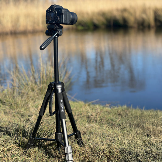 MOJOGEAR 177cm 2-in-1 camera en telefoon statief: driepoot & monopod - Grote statieven