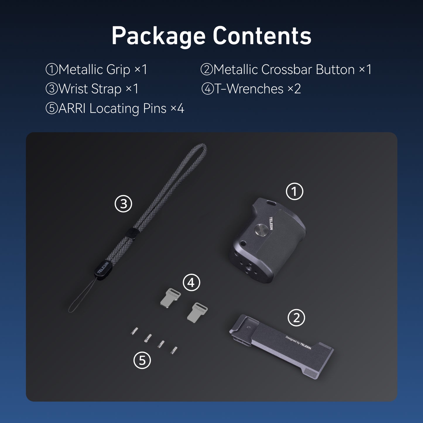 Telesin StreetGrip Kit voor GoPro 9/10/11/12/13 met cage - GoPro Cases & behuizingen