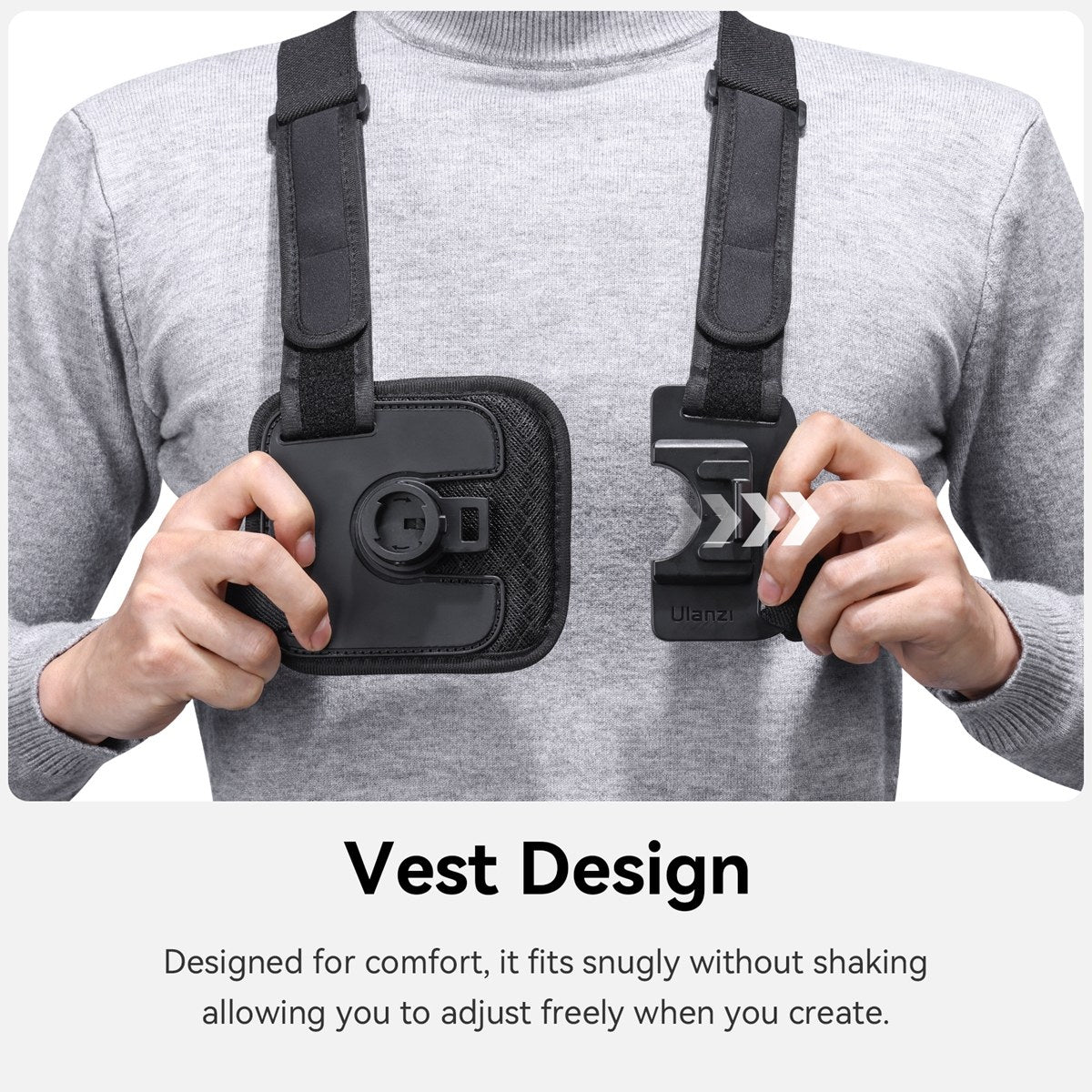 Ulanzi Go-Quick II Chest Mount - Noir