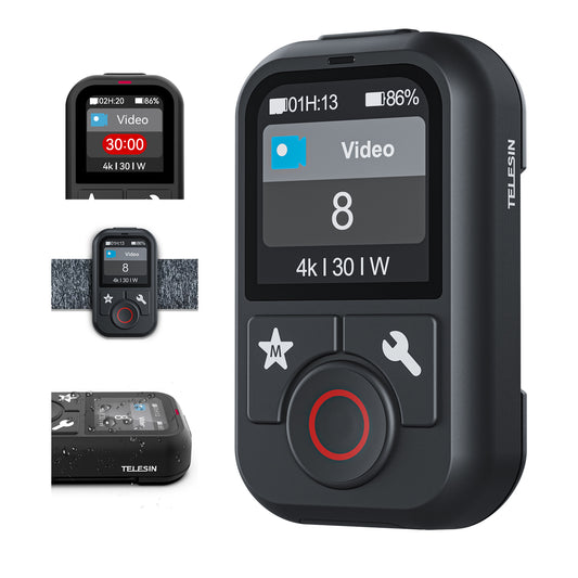 Telesin V2 Bluetooth remote voor GoPro 13/12/11/10/9/8/Max - Waterbestendig - Bluetooth remotes