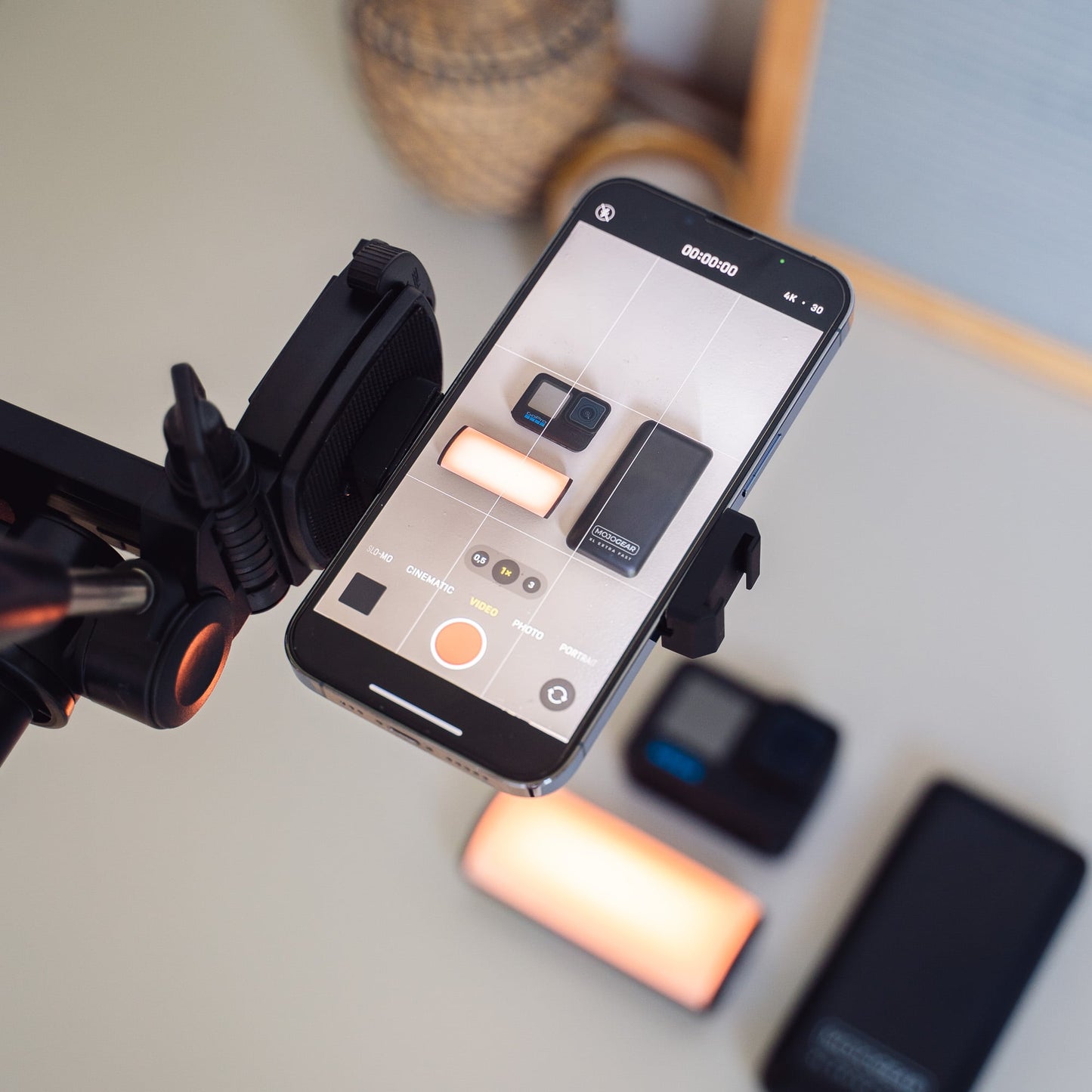 MOJOGEAR 179cm 3-in-1 camera & telefoon statief: driepoot, monopod & horizontale arm - Grote statieven