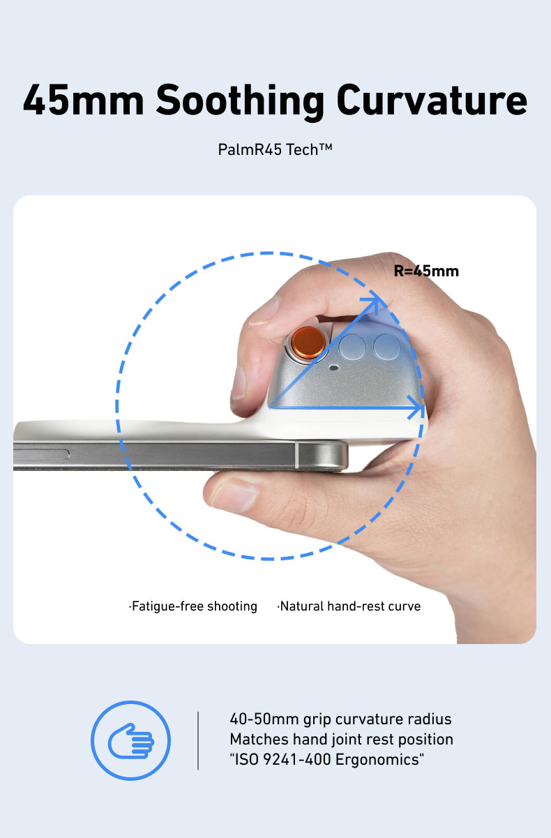 Telesin Fun Shot Magnetic Grip 2 magnetisch - Wit - Handgrips