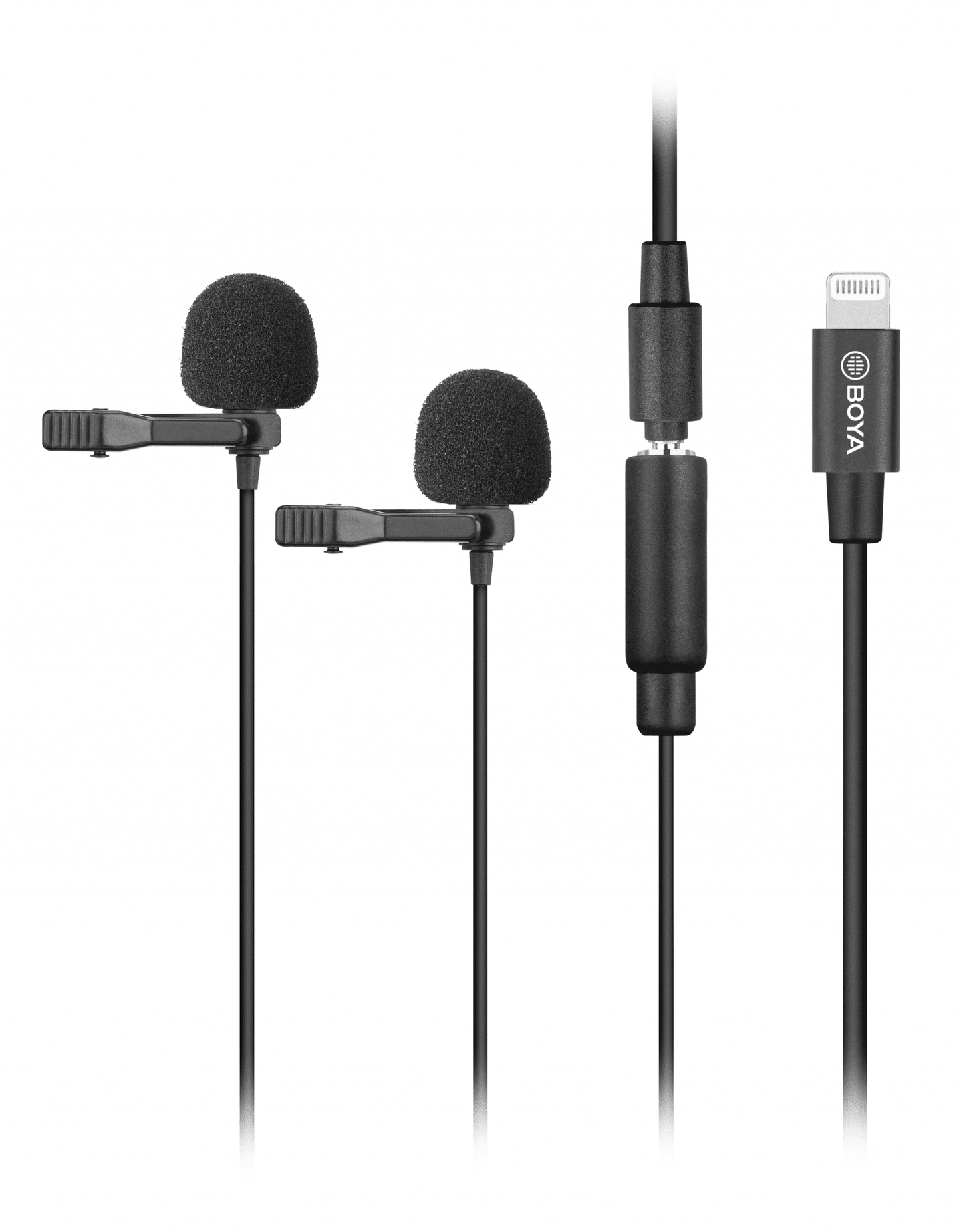 BOYA BY-M2D speldmicrofoon met Apple Lightning-aansluiting voor iPhone en iPad - Speldmicrofoons