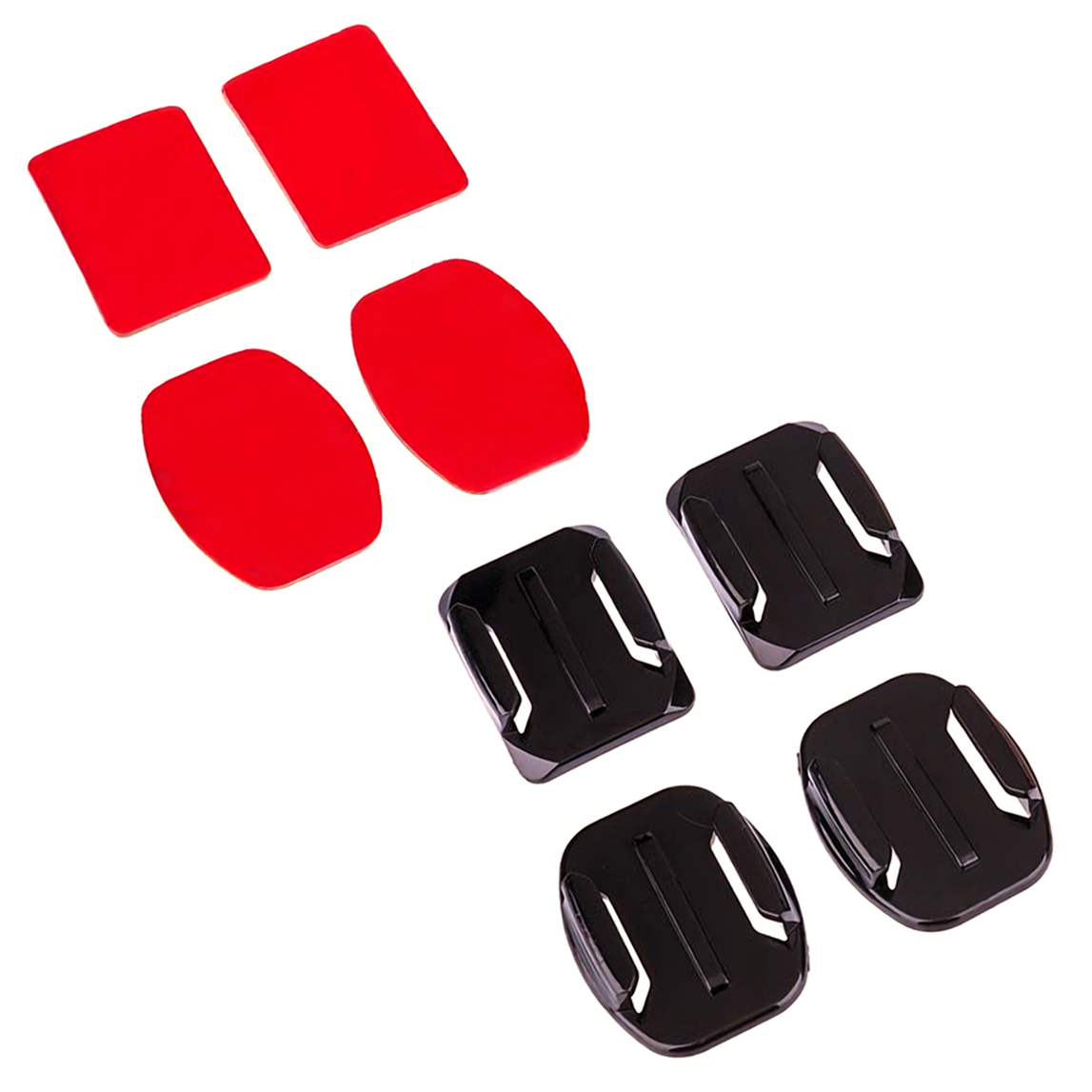 MOJOGEAR Action Camera Mount set Zelfklevend (recht+gebogen) - GoPro-accessoires