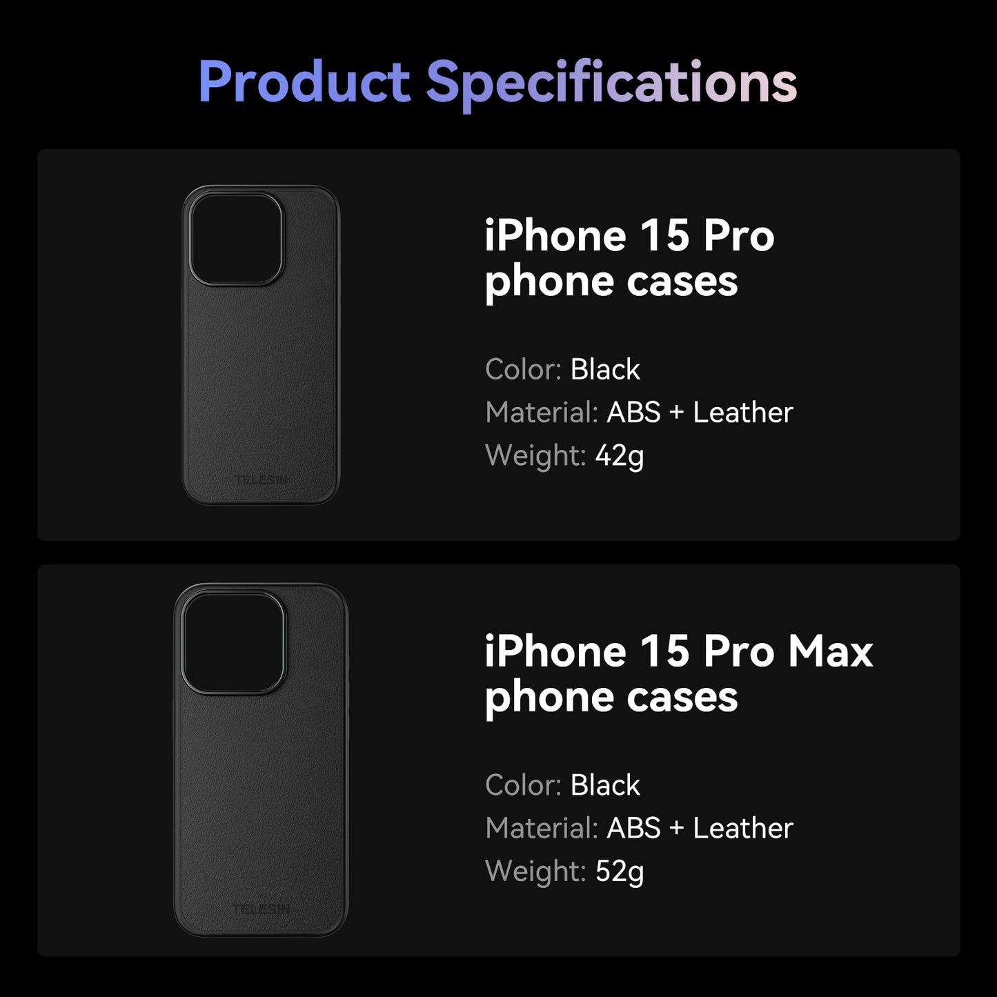 Telesin lenscase met filter mount voor iPhone 15 Pro - Overige producten