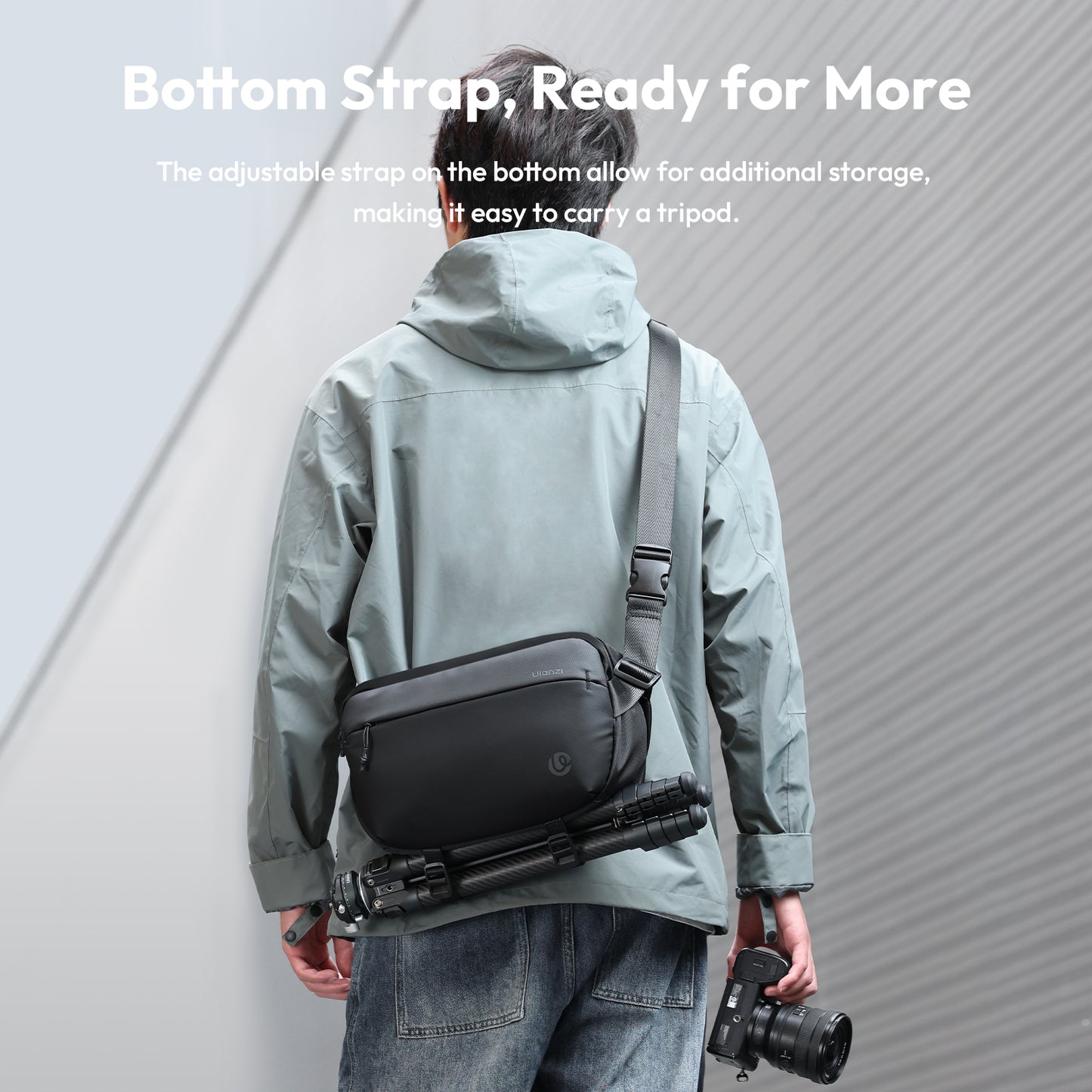 Ulanzi PB038 Sling Reistas V2 met divider - 10 liter - Cameratassen